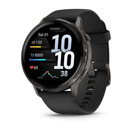Garmin Venu 4 3,56 cm (1.4'') AMOLED 45 mm Digitale 454 x 454 Pixel Touch screen Nero Wi-Fi GPS (satellitare)