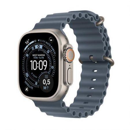 Apple Watch Ultra 3 GPS + Cellular 49mm Cassa Titanio con Cinturino Ocean Blu Salmastro