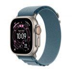Apple Watch Ultra 3 GPS + Cellular 49mm Cassa Titanio con Alpine Loop Blu Chiaro - Small