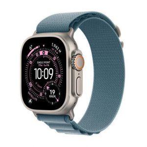 Apple Watch Ultra 3 GPS + Cellular 49mm Cassa Titanio con Alpine Loop Blu Chiaro – Small