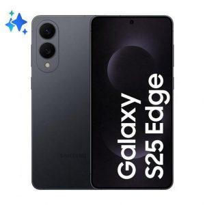 Samsung Galaxy S25 Edge, Smartphone AI, Display 6.7” QHD+ Dynamic AMOLED 2X, Fotocamera 200MP, RAM 12GB, 256GB, 3.900 mAh, Titanium Jetblack