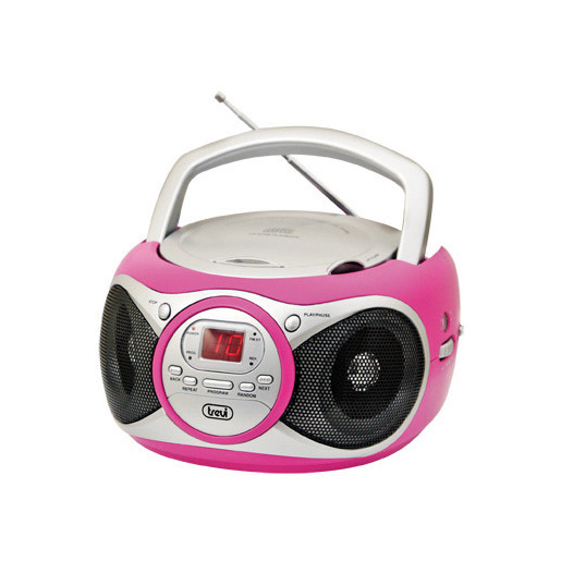 Trevi CD 512 Digitale 6 W Rosa, Argento
