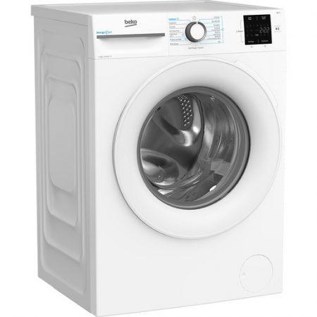 Beko b300 BMWU3821W: Lavatrice 8kg, Classe A, 1200giri, linea estetica NX, motore inverter, Display Touch, oblò bianco, tecnologia EnergySpinTM