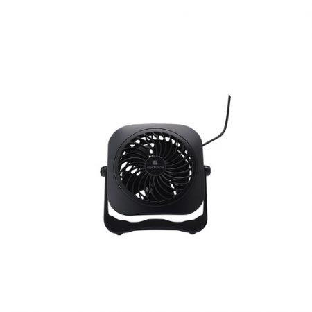Electroline Ventilatore da tavolo 3 pale 9,5cm con cavo USB nero