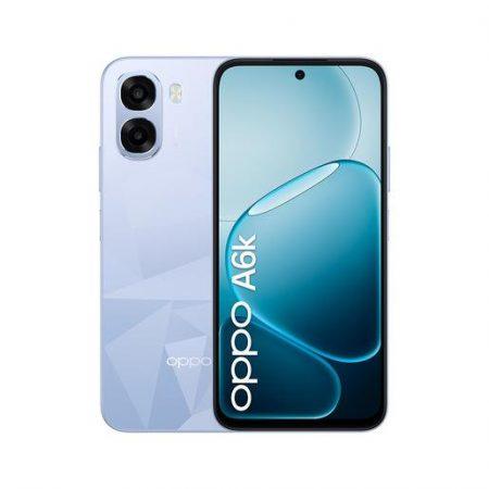 OPPO A6k AI Smartphone, doppia fotocamera 13MP+QVGA, Selfie 5MP, Display 6.75'' 120HZ IPS HD+, 6100mAh, RAM 4GB(Esp1GB/2GB/4GB)+ROM 256GB [Versione Itali