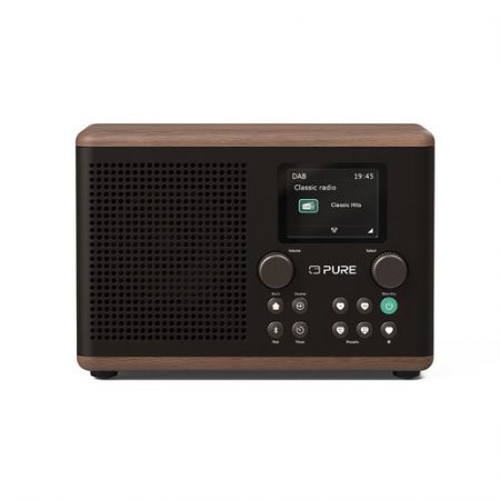 Pure Classic H4 Portatile Digitale Nero, Legno