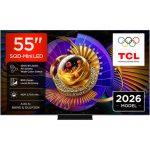 TCL C7L TV 55C7L SQD‑Mini LED da 55'', 4K HDR, 2700 nit, 800 zone di dimming, Google TV, 144Hz, Dolby Vision & Atmos, Audio Bang & Olufsen