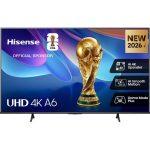 Hisense Smart TV 50'' 4K TV 50A6S, 60Hz, DTS Virtual X, VIDAA OS con 1000+ APP, HDR 10+, Game Mode Plus, Bluetooth, Wifi, Alexa Built-in, AirPlay2, lativ