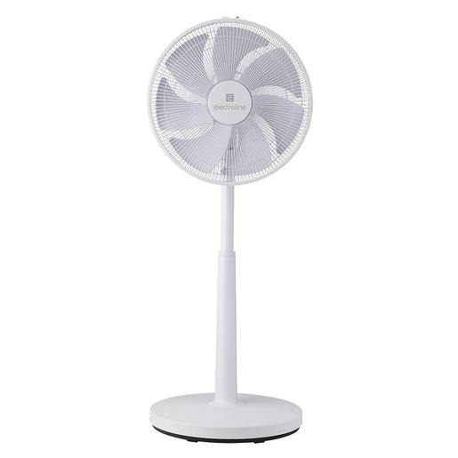 Electroline Ventilatore a piantana 7 pale 35cm silenzioso telecomando bianco