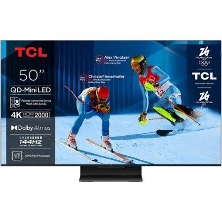 TCL Serie Smart TV QD-MiniLED 4K 50'' 50C7K, 144Hz, Dolby Vision IQ & Atmos, Google TV