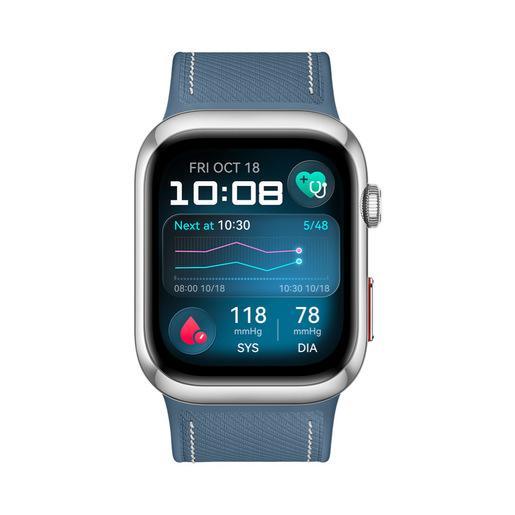 Huawei WATCH D2 blue, smartwatch con monitoraggio pressione sanguigna, ECG a singola derivazione in grado di rilevare solo la fibrillazione atriale, stre