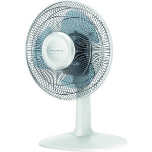 Rowenta Essential+ VU2330 Essential +, Ventilatore da Tavolo, 3 Velocità, Silenziosità 46 dBA, Design compatto, Flusso d’aria mx 34 m3/min, Bianco