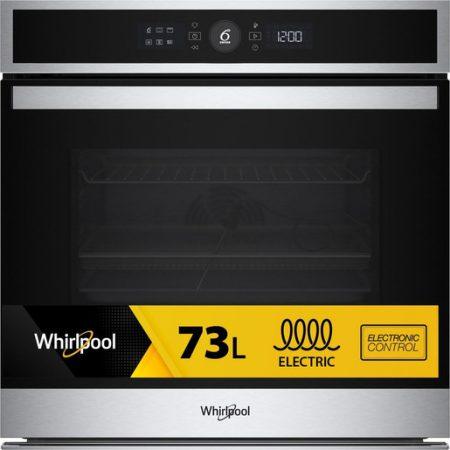 Whirlpool WOI4IS8PPM0SXA Forno Inox 17 funzioni, Pizza310° Cook4 Steam+ AirFry classe A+ 73Lt, Pirolisi+Idrolisi Made in Italy