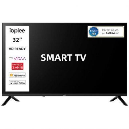 IOPLEE IOP32SMART TV 32” HD, Sistema operativo VIDAA, Triplo tuner DVBT2/C/S2, Certificato TivuSAT, Dolby Audio, Parental Control