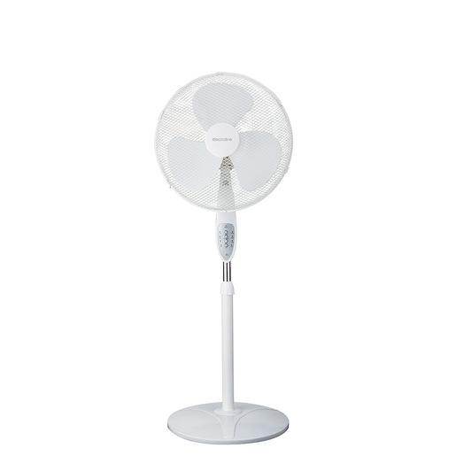 Electroline Ventilatore a piantana 3 pale 40cm telecomando bianco-grigio