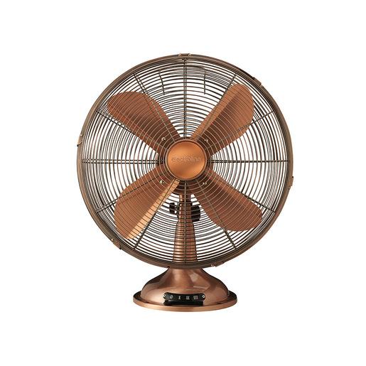 Electroline Ventilatore da tavolo 4 pale 40cm bronzato