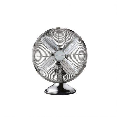 Electroline Ventilatore da tavolo 4 pale 30cm metallizzato