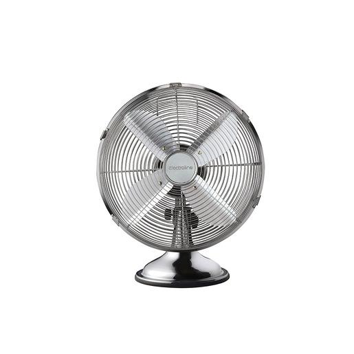 Electroline Ventilatore da tavolo 4 pale 30cm metallizzato