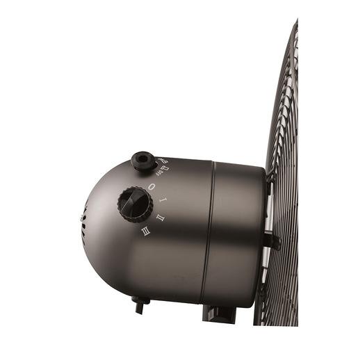 Electroline Ventilatore a piantana metallizzato 4 pale 40cm nero