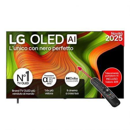 LG OLED AI OLED77B56LA TV Serie B5 77'' 4K, α8 Gen2, Dolby Vision, 20W, 4 HDMI con VRR 120Hz, G-Sync, Smart TV WebOS 25