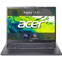 Acer Aspire 14 AI Intel Core Ultra 7 256V Computer portatile 35.6 cm (14'') OLED 16 GB LPDDR5x-SDRAM 512 GB SSD Wi-Fi 6E (802.11ax) Windows 11 Home Grigi 1 Acer Aspire 14 AI Intel Core Ultra 7 256V Computer portatile 35.6 cm (14'') OLED 16 GB LPDDR5x-SDRAM 512 GB SSD Wi-Fi 6E (802.11ax) Windows 11 Home Grigi