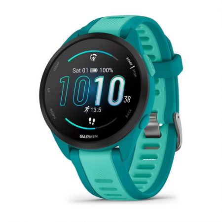 Garmin Forerunner 165 Music 3,05 cm (1.2”) AMOLED 43 mm Digitale 390 x 390 Pixel Touch screen Turchese GPS (satellitare)