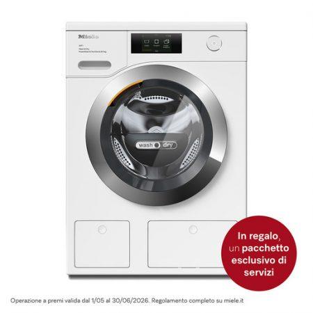 Miele WTR860 WPM PWash & TDos 8/5 kg lavasciuga Libera installazione Caricamento frontale Bianco