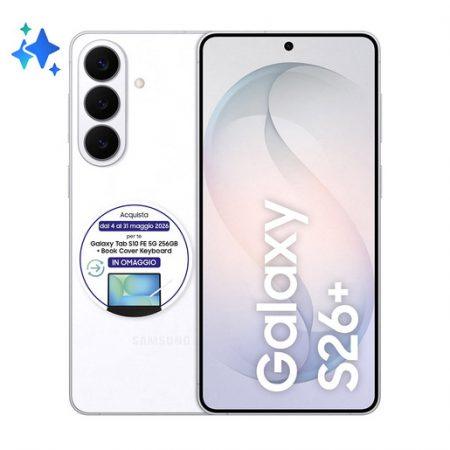 Samsung Galaxy S26+ Smartphone AI, 256GB, Processore avanzato, Assistente Foto, Creative Studio, Camera 50 MP, 4900 mAh, White