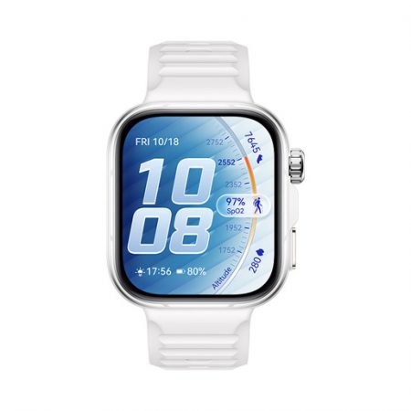 Huawei WATCH FIT 5 Pro Bianco, Autonomia fino a 10 giorni, Cassa in titanio, vetro zaffiro e ECG, Compatibile con iOS e Android