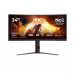AOC G4 CU34G4Z Monitor PC 86,4 cm (34'') 3440 x 1440 Pixel Wide Quad HD LED Nero, Rosso