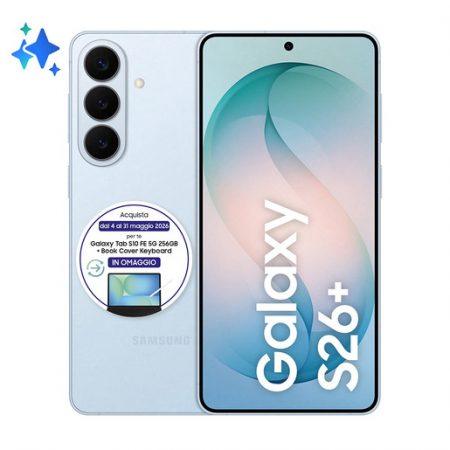 Samsung Galaxy S26+ Smartphone AI, 512GB, Processore avanzato, Assistente Foto, Creative Studio, Camera 50 MP, 4900 mAh, Sky Blue