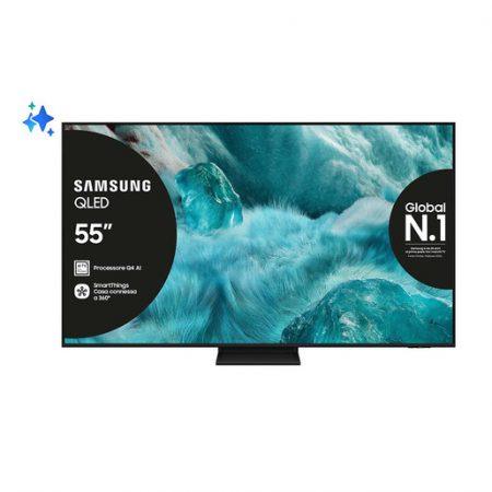 api-rest-00ed29448a7522f610cac04d7b9ea7e0-assets-f45cfbafbaba2956a1832deb6a509f89-preview-sgmConversionBaseFormat-sgmEbayProductFormat Samsung QLED AI TV 55'' QE55Q7F5AUXZT 4K, Processore Q4 AI, 4K Upscaling, Color Booster Pro, OTS Lite, Air Slim Design, Vision AI Smart TV, 2025
