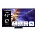 Samsung OLED AI TV 48'' QE48S90FAEXZT 4K, Processore NQ4 AI Gen3, 4K AI Upscaling Pro, Schermo antiriflesso, OLED HDR, Dolby Atmos & OTS Lite, Laser Slim