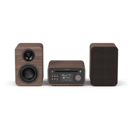 Pure Classic Stereo Mini Microsistema audio per la casa 40 W Marrone, Noce