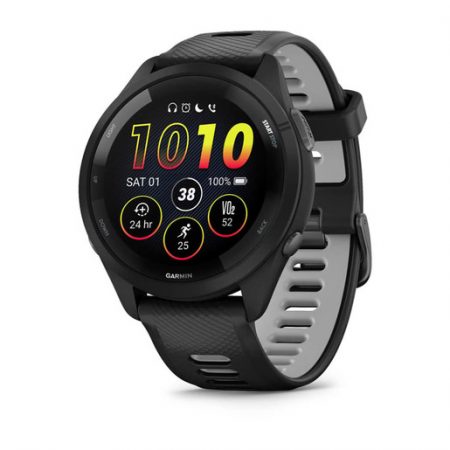 Garmin Forerunner 265 3,3 cm (1.3”) AMOLED 46 mm Digitale 416 x 416 Pixel Touch screen Nero Wi-Fi GPS (satellitare)