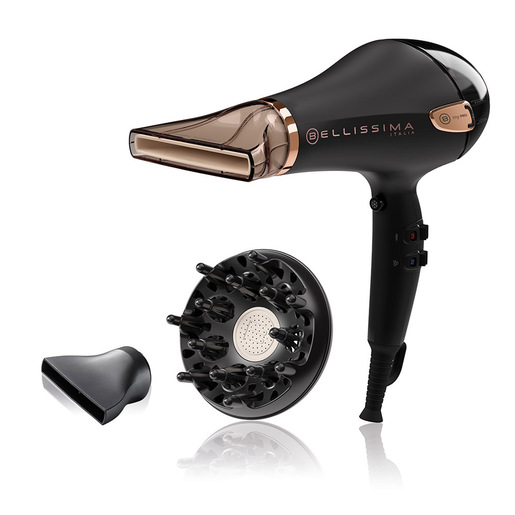 Bellissima Imetec Ceramic P5 3800, Asciugacapelli Professionale Per Capelli Morbidi e Luminosi, Tecnologia Ceramica, Potenza 2300 W, Ionizzatore, Diffuso