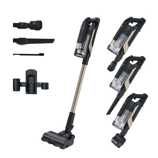 Hoover HF610P 011 Aspirapolvere senza filo, 250 AW Potenza d'aspirazione, Spazzola SmartAdapt con sensori avanzati e tecnologia bidirezionale, Nero, Meta