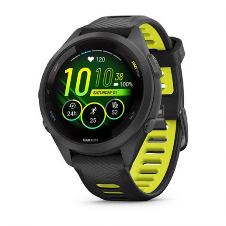 Garmin Forerunner 265S 2,79 cm (1.1”) AMOLED 42 mm Digitale 360 x 360 Pixel Touch screen Nero, Grigio Wi-Fi GPS (satellitare)