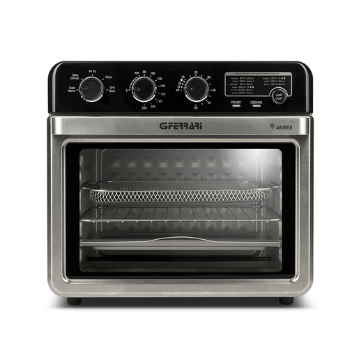 G3 Ferrari G1022100 friggitrice Singolo 32 L Indipendente 2000 W Friggitrice ad aria calda Nero, Acciaio inox