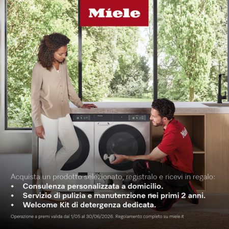Miele WTR860 WPM PWash & TDos 8/5 kg lavasciuga Libera installazione Caricamento frontale Bianco