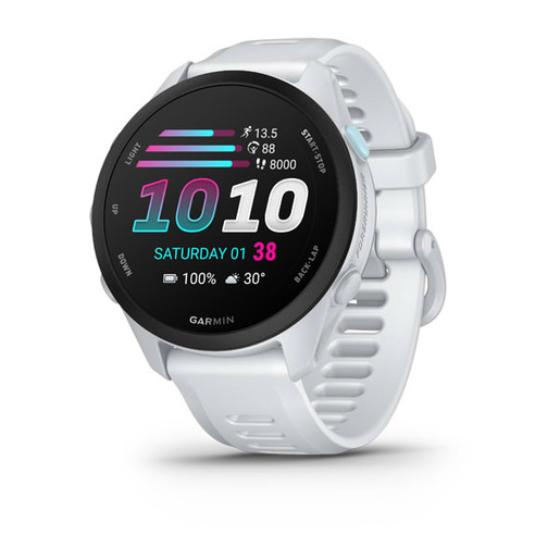 Garmin Forerunner 70 3,05 cm (1.2'') AMOLED 43 mm Digitale 390 x 390 Pixel Touch screen Bianco GPS (satellitare)