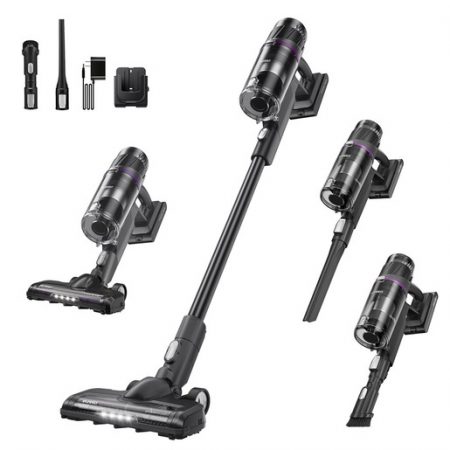 Eureka NEC 520 scopa elettrica Aspirapolvere 3-in-1 Batteria Secco Senza sacchetto 200 W Nero, Viola