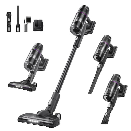 Eureka NEC 520 scopa elettrica Aspirapolvere 3-in-1 Batteria Secco Senza sacchetto 200 W Nero, Viola