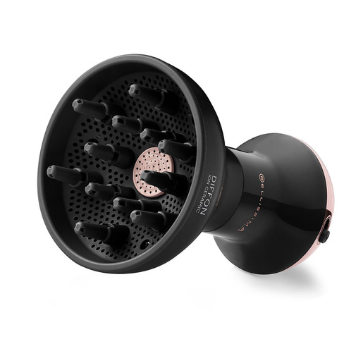 Bellissima Imetec Diffon Ion Ceramic, Diffusore ad Aria Calda per Capelli Ricci, Tecnologia Ion Ceramic, Doppio voltaggio, 700 W, 2 Combinazioni Aria/Tem