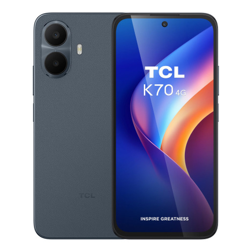 TCL K70 4G 17,3 cm (6.8'') Dual SIM ibrida Android 16.0 USB tipo-C 4 GB 128 GB 5200 mAh Grigio