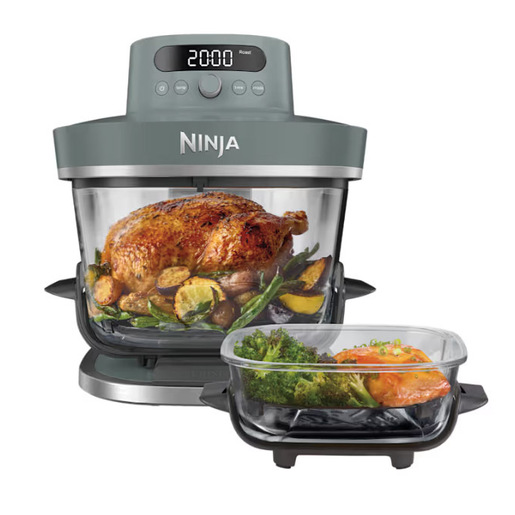 Ninja CRISPi PRO 7-in-1 Singolo Indipendente 2050 W Friggitrice ad aria calda Grigio, Trasparente