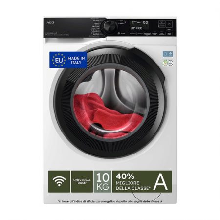 AEG Lavatrice Carica Frontale 10 Kg Classe A-40% 1400 Giri MADE IN ITALY LR7FH104VY