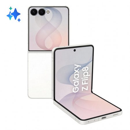 Samsung Galaxy Z Flip8 , 512GB, Cream, Selfie Camera 50MP, Now Brief, Assistente Foto, FlexWindow Personalizzata, Batteria 4300 mAh, RAM 12GB