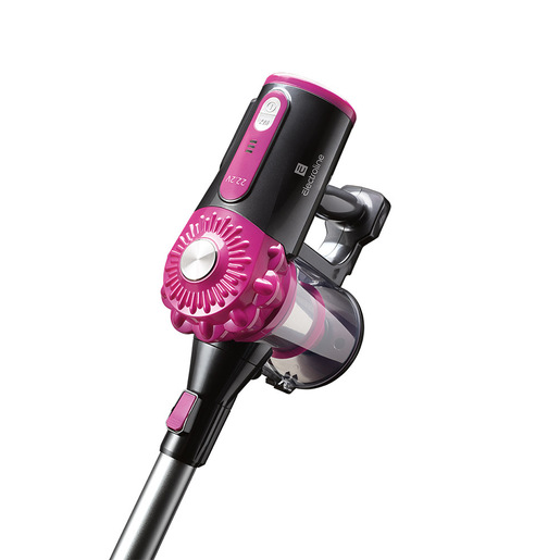 Electroline SRE2206 scopa elettrica Aspirapolvere a bastone 2 in 1 Batteria Secco HEPA Senza sacchetto 0,6 L 130 W Grigio, Rosa 2,2 Ah
