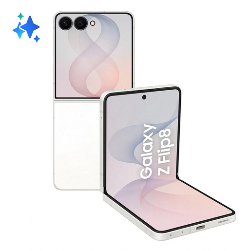 Samsung Galaxy Z Flip8 , 256GB, Cream, Selfie Camera 50MP, Now Brief, Assistente Foto, FlexWindow Personalizzata, Batteria 4300 mAh, RAM 12GB
